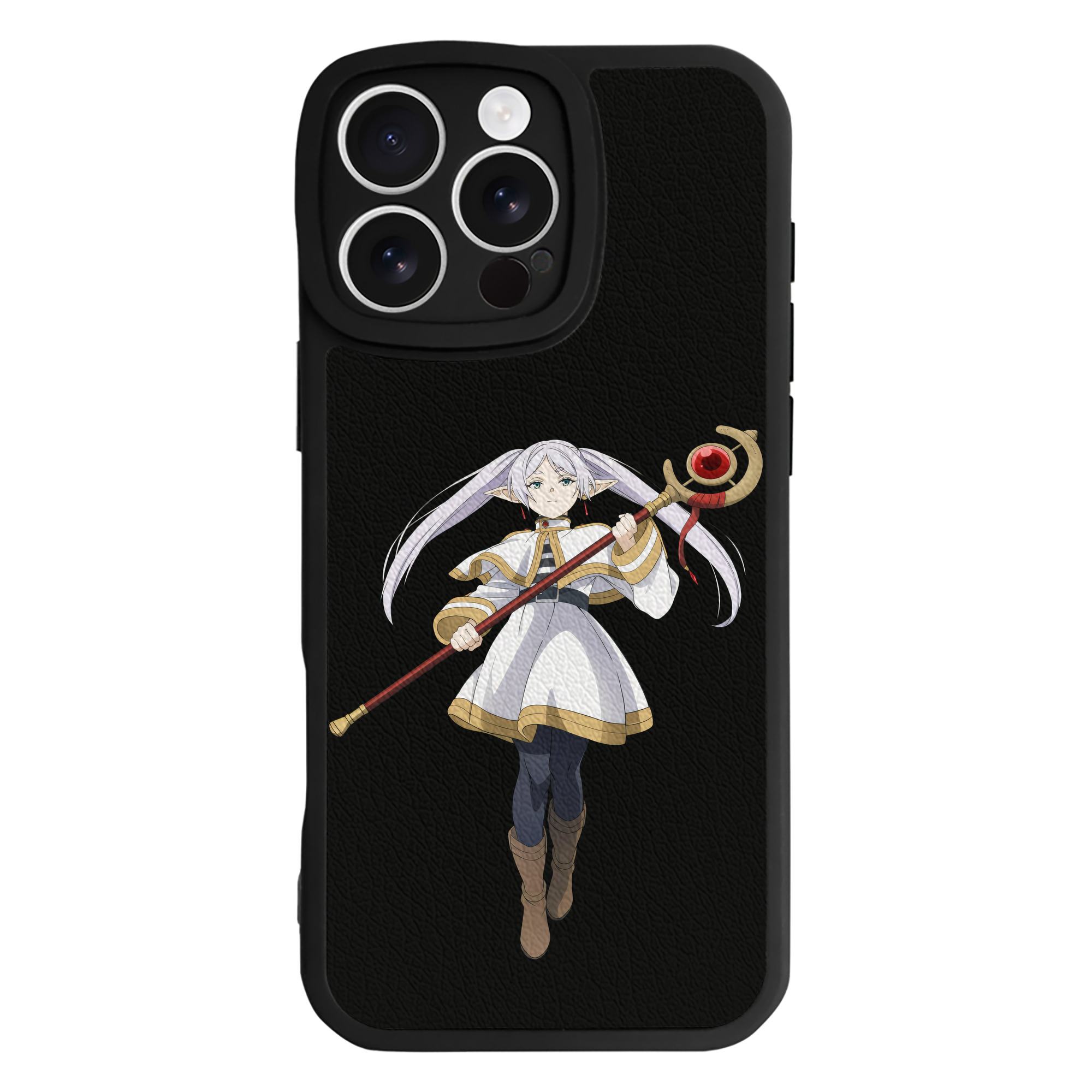 （画像用） 葬送のフリーレン Frieren 【iPhone 16シリーズ対応】シリコンスマホケース（レザー調） 材質：シリコン